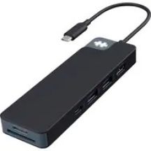 HYPER HD4102BKGL huby i koncentratory USB 3.2 Gen 1 (3.1 Gen 1) Type-C 5000 Mbit/s Czarny