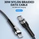 6. Kabel Wozinsky WNBCL2 Lightning / USB-C PD 30W 2 m - czarny