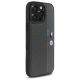 4. Etui BMW M Perforated Tricolor Detail Line na iPhone 16 Pro - ciemnoszare