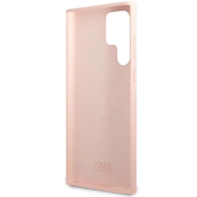 7. Etui Karl Lagerfeld Silicone Choupette na Samsung Galaxy S23 Ultra - różowe