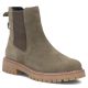 Skórzane botki damskie sztyblety khaki Filippo DBT7935