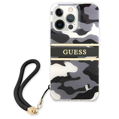 3. Etui Guess Camo Strap Collection na iPhone 13 Pro / iPhone 13 - czarne