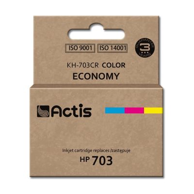 ACTIS KH-703CR Tusz (zamiennik HP 703 CD888AE; Standard; 12 ml; kolor)