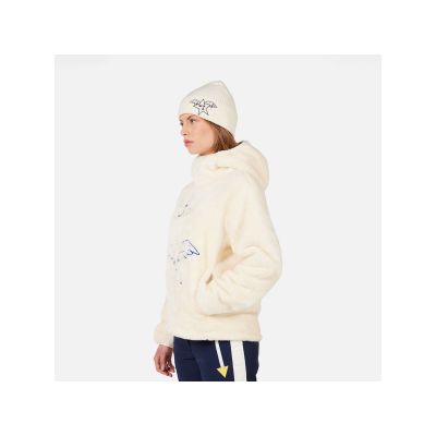 4. Bluza damska ROSSIGNOL W JCC VALDIZ FLEECE biały