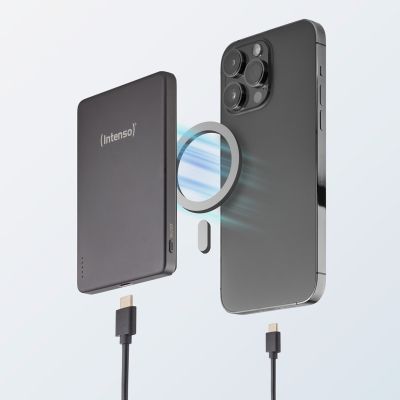 14. Intenso Magnetic Wireless Power Bank 5000 mAh Grey USB-C