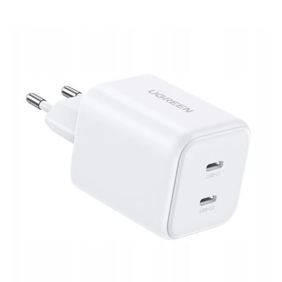 2. Ładowarka Ugreen GaN 45W 2xUSB-C - biała