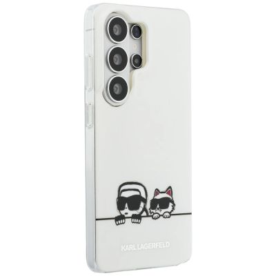 4. Etui Karl Lagerfeld IML Peekaboo Karl&Choupette MagSafe na Samsung Galaxy S26 Ultra - przezroczyste
