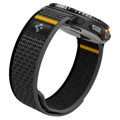 7. Pasek Spigen Athlex Air na Samsung Galaxy Watch 40 / 44 / 46 mm - czarno-żółty