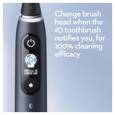 14. Oral-B iO 80363731 szczoteczka elektryczna Dorosły Obrotowo-pulsacyjna szczoteczka do zębów Czarny, Srebrny