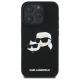 3. Etui Karl Lagerfeld Silicone nauble Heads Print MagSafe na iPhone 16 Pro Max - czarne