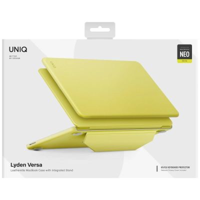 8. Etui UNIQ Lyden Versa na MacBook Neo - żółte