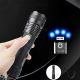 5. Latarka taktyczna Wozinsky WLT-15W 15 W 1500 lm CREE IP65 z regulacją wiązki - czarna