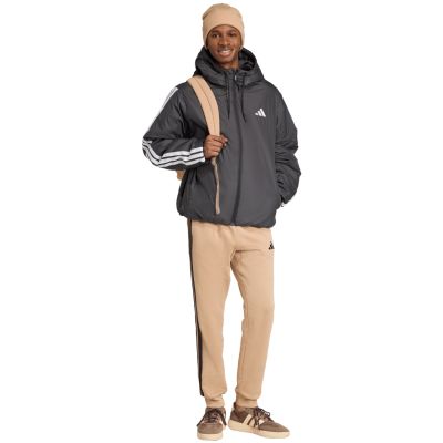 12. Kurtka męska adidas Essentials Climawarm 3-Stripes Insulated Hooded czarna JM4042