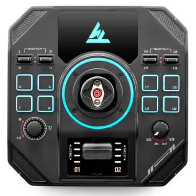 5. Thrustmaster Sol-R 4 HOTAS Czarny USB Joystick + dźwignia sterowania silnikiem Analogowa/Cyfrowa PC