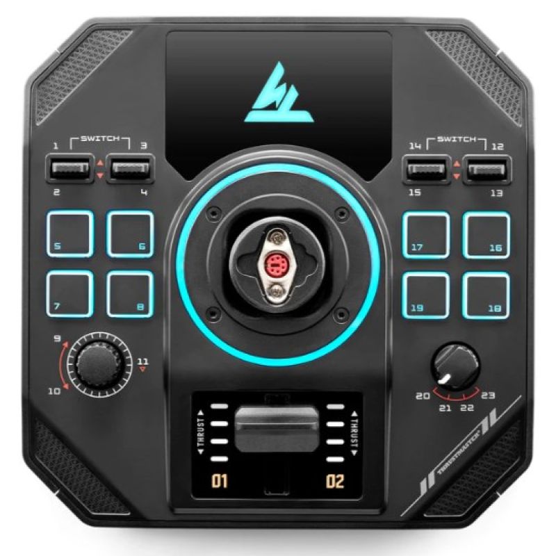 5. Thrustmaster Sol-R 4 HOTAS Czarny USB Joystick + dźwignia sterowania silnikiem Analogowa/Cyfrowa PC