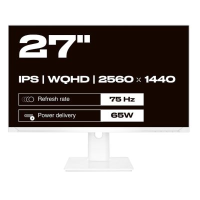 2. Monitor JAPANNEXT 68,5 cm JN-IPS270WQHD75F-C65W-HSP-W HDMI/DP WQHD