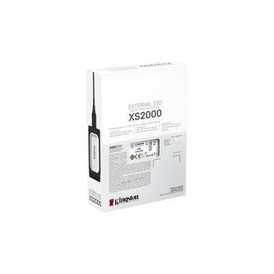 9. Dysk zewnętrzny SSD Kingston XS2000 (1TB; USB 3.2; srebrny; SXS2000/1000G)