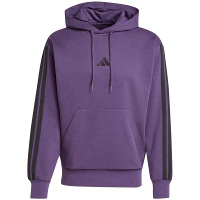 2. Bluza męska adidas Essentials 3-Stripes Fleece fioletowa JX0740