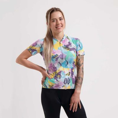 3. Rogelli koszulka damska VINTAGE żółto-zielona S