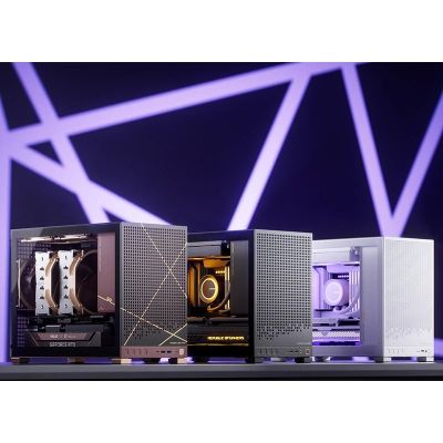 16. Obudowa PC Jonsbo D32 STD Biała Obudowa, Mini Obudowa, mATX, Szkło Hartowane - Białe