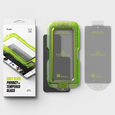 7. Szkło hartowane Ringke Easy Slide prywatyzujące 2-Pack na Samsung Galaxy S26 Ultra