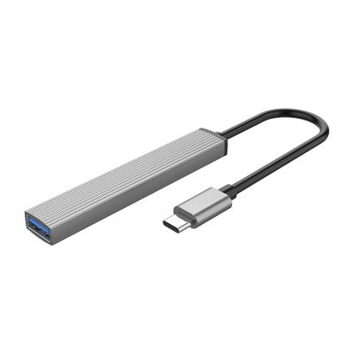2. Hub USB-C Orico AH-13 stacja dokująca 1x USB-A 3.0 + 3x USB-A 2.0 - szary