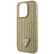 6. Etui Guess Rhinestone Triangle na iPhone 14 Pro - złote