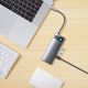 8. Baseus Metal Gleam Series stacja dokująca HUB 7 w 1 USB Typ C - 1 x HDMI / 1 x VGA / 3 x USB 3.2 Gen. 1 / 1 x Power Delivery / 1 x RJ-45 Ethernet szary (WKWG040013)