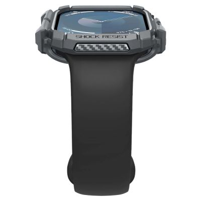 7. Etui Spigen Rugged Armor na Apple Watch 10 46 mm - szare