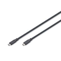 Digitus Kabel silikonowy USB, USB4 wersja 2.0, USB 80 Gb/s, 0,5 m, czarny