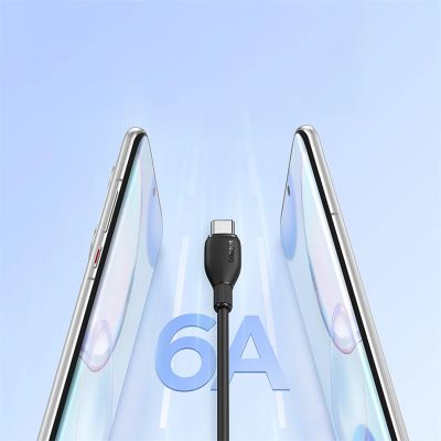 13. Kabel Baseus Pudding 100W USB-A - USB-C 1,2m - czarny