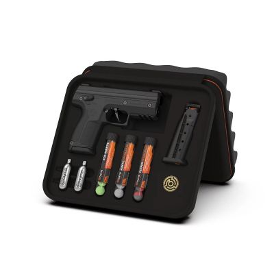 2. Pistolet na kule gumowe i pieprzowe BYRNA SD BLACK k.68 CO2 8g zestaw