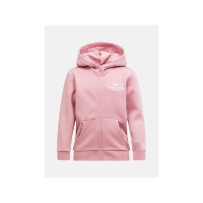 Bluza juniorska PEAK PERFORMANCE Jr Original Small Logo Hood kolor różowy