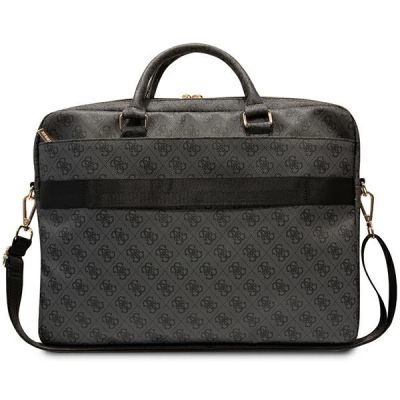 3. Torba Guess 4G Printed Stripes na laptopa 16" - czarna
