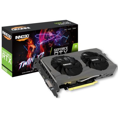 3. Inno3D GeForce RTX 3050 Twin X2 NVIDIA 8 GB GDDR6