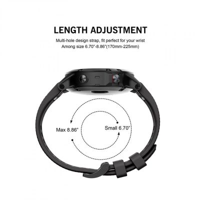 5. Pasek Tech-Protect Smooth na Garmin Fenix 3 / 5X / 3HR / 5X Plus / 6X / 6X Pro / 7X - czarne