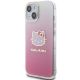 2. Etui Hello Kitty IML Gradient Electrop Kitty Head na iPhone 15 - różowe