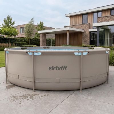 16. VIRTUFIT OKRĄGŁY BASEN 366 CM Z POMPĄ FILTRUJĄCĄ BEŻOWY