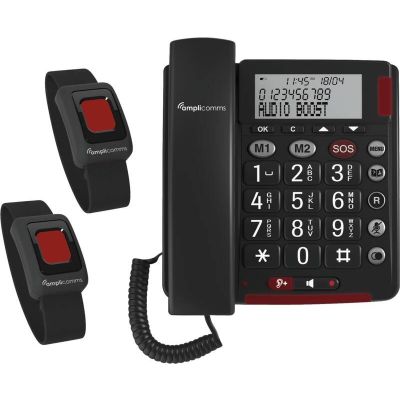 6. Telefon amplicomms BigTel 50 Plus z bransoletką awaryjną Duo ciemnoszary