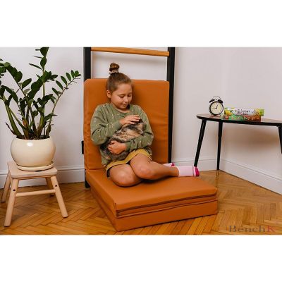 42. MATERAC GIMNASTYCZNY SKŁADANY BRĄZOWY 180CM BENCHK