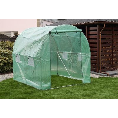 42. SZKLARNIA TUNEL OGRODOWY 200x200x200CM PE KONSTRUKCJA STAL ZIELONA