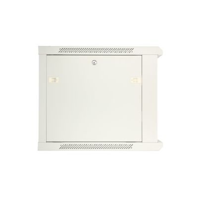 5. Extralink Szafa rack 9U 600x600 ASP Szara montowana na ścianie, drzwi blaszane pełne