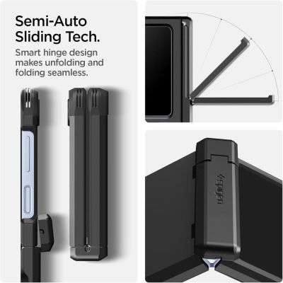 2. Etui Spigen Tough Armor Pro Mag MagSafe na Samsung Galaxy Z Flip 6 / 7 FE - czarne