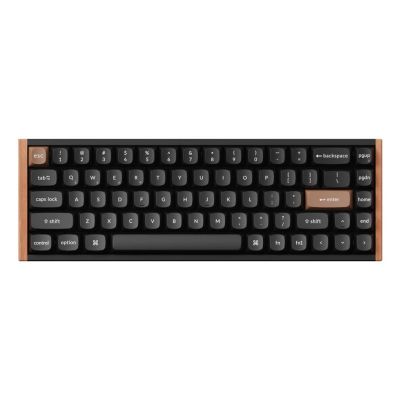 Keychron K6 HE klawiatura Uniwersalne USB + Bluetooth Brązowy, Czarny