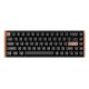 Keychron K6 HE klawiatura Uniwersalne USB + Bluetooth Brązowy, Czarny