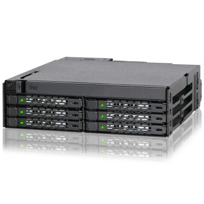 8. Płyta montażowa IcyDock 6x6,3cm SATAI-III w 1x5,25" HDD/SSD sw sprzedaży detalicznej