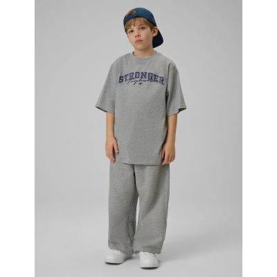 4. T-shirt loose z nadrukiem chłopięcy 4F 4FJRSS26TTSHM3465-27M