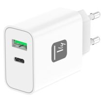 TECHLY ŁADOWARKA SIECIOWA GAN USB-C 30W PD I USB-A