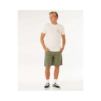 4. Koszulka męska RIP CURL Vaporcool Search 3 Stacks Tee biała