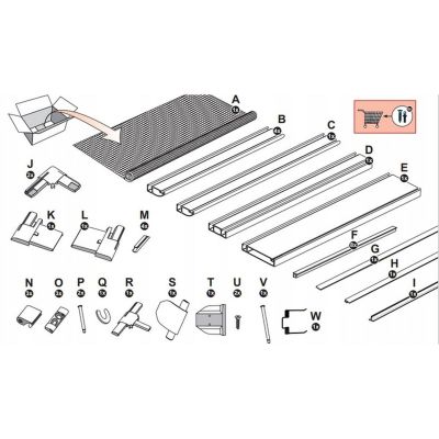 3. MOSKITIERA DRZWI ALU 100X215 BIAŁA BASIC PLUS